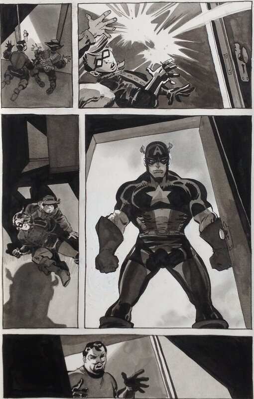 Tim Sale, Captain America : White - Original art
