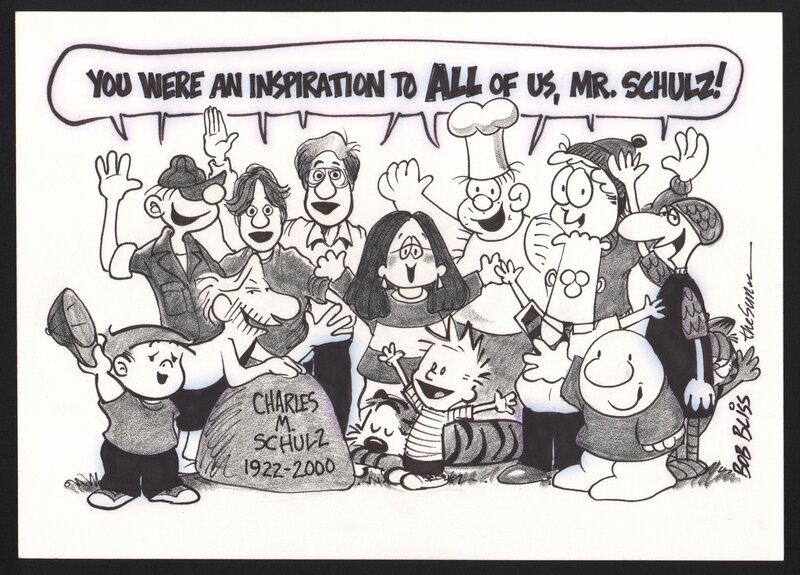 Bob Bliss, Charles Schulz Inspiration - Original Illustration