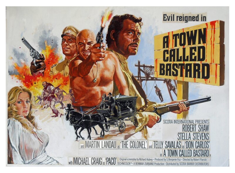 Tom Chantrell, A Town Called Bastard (1971) - Illustration originale