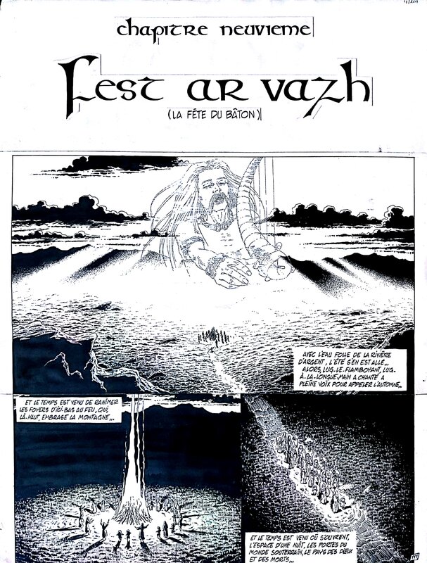 Bran Ruz page 111 par Claude Auclair - Planche originale