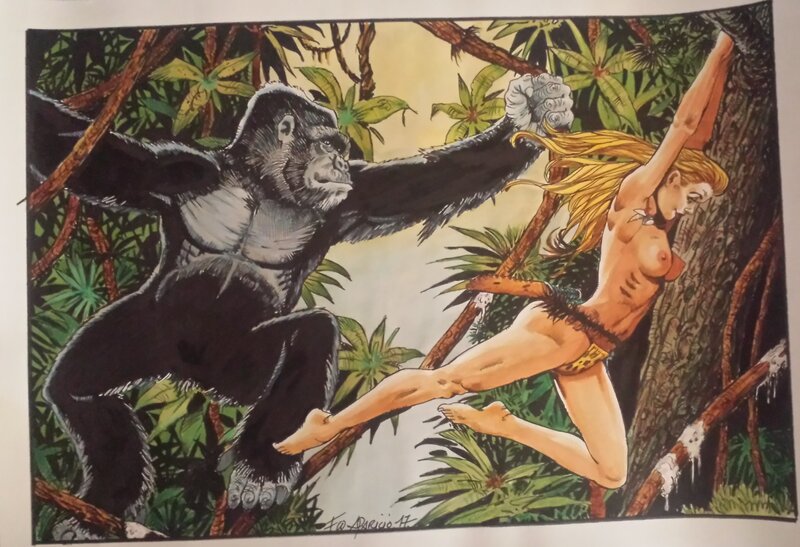 Jungle Girl par Francisco Aparicio Tomas - Illustration originale