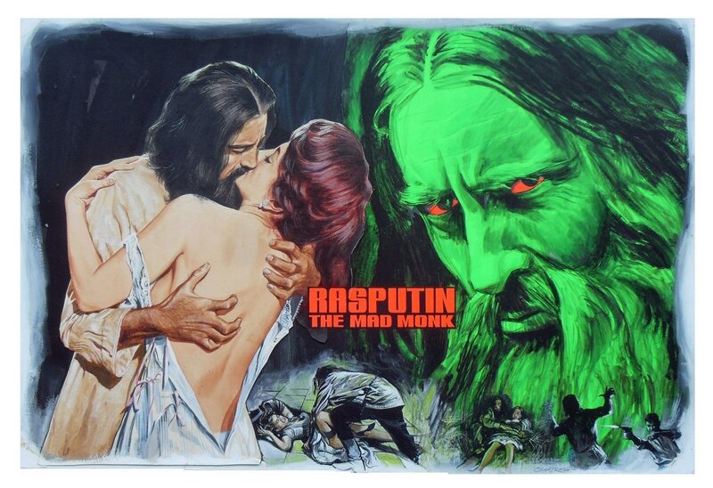 Tom Chantrell, Rasputin the Mad Monk (1966) - Illustration originale