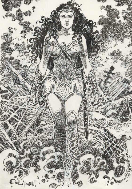Wonder Woman by Mohamed Aouamri - Original Illustration