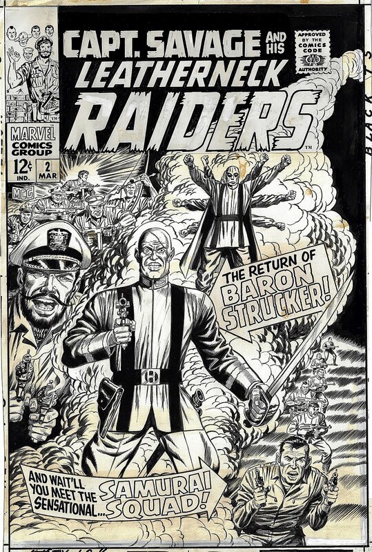 Dick Ayers, Syd Shores, Capt. Savage and his Leatherneck Raiders 2 (1968) - Couverture originale