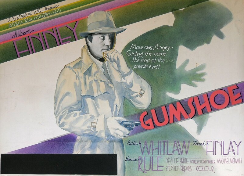 Vic Fair, Gumshoe (1971) - movie poster painting (prototype) - Illustration originale