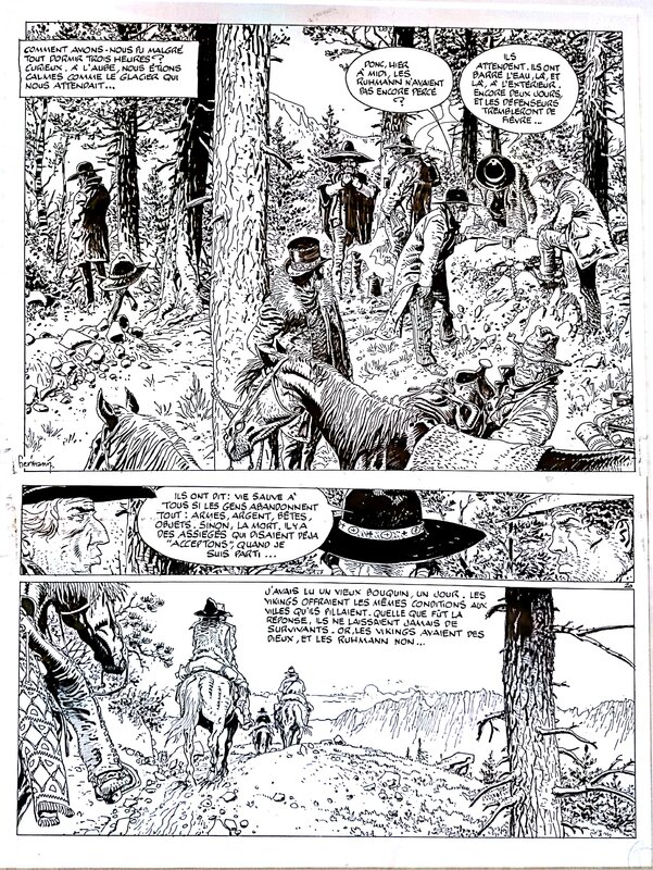 Hermann, Greg, Comanche Les Sheriffs album page 20 - Planche originale