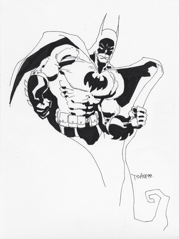 Batman study by Tim Sale - Original art