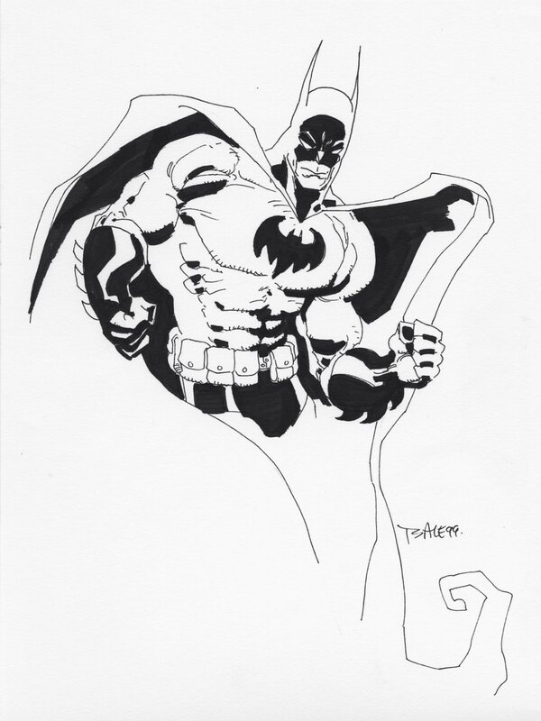 Batman study par Tim Sale - Œuvre originale