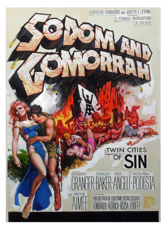 Arnaldo Putzu, Sodom and Gomorrah (1962) - Illustration originale