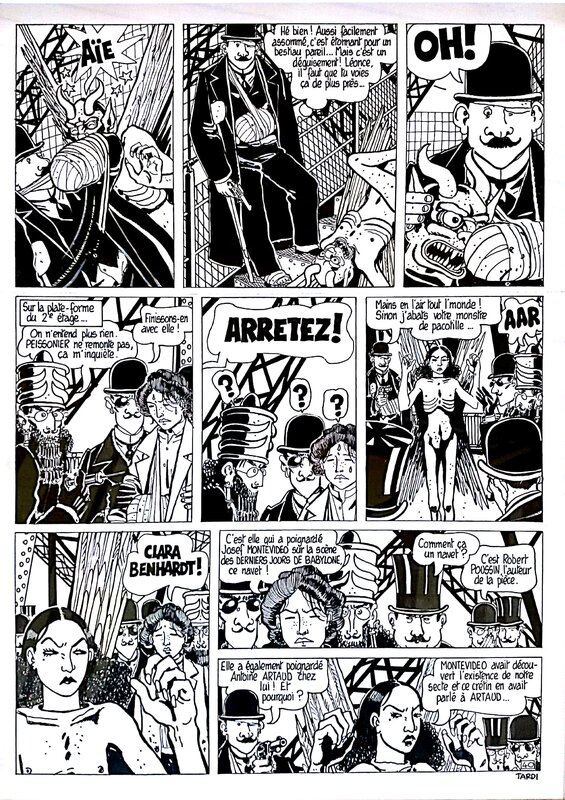 Jacques Tardi, Adele Blanc-Sec page - Comic Strip