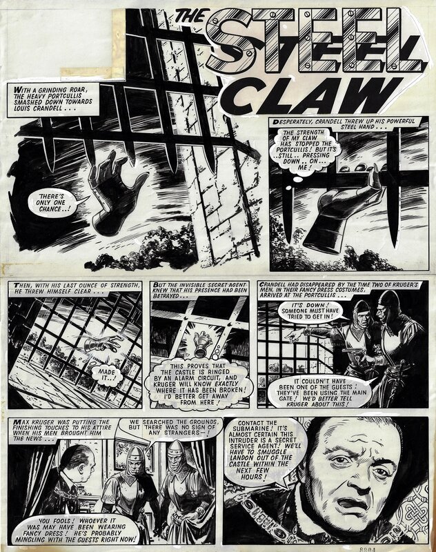 Jesús Blasco, The Steel Claw - episode 3 page 1 - Planche originale