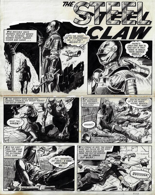 Jesús Blasco, The Steel Claw - episode 4 page 1 - Comic Strip