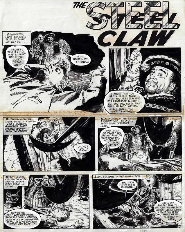 Jesús Blasco, The Steel Claw - episode 5 page 1 - Comic Strip