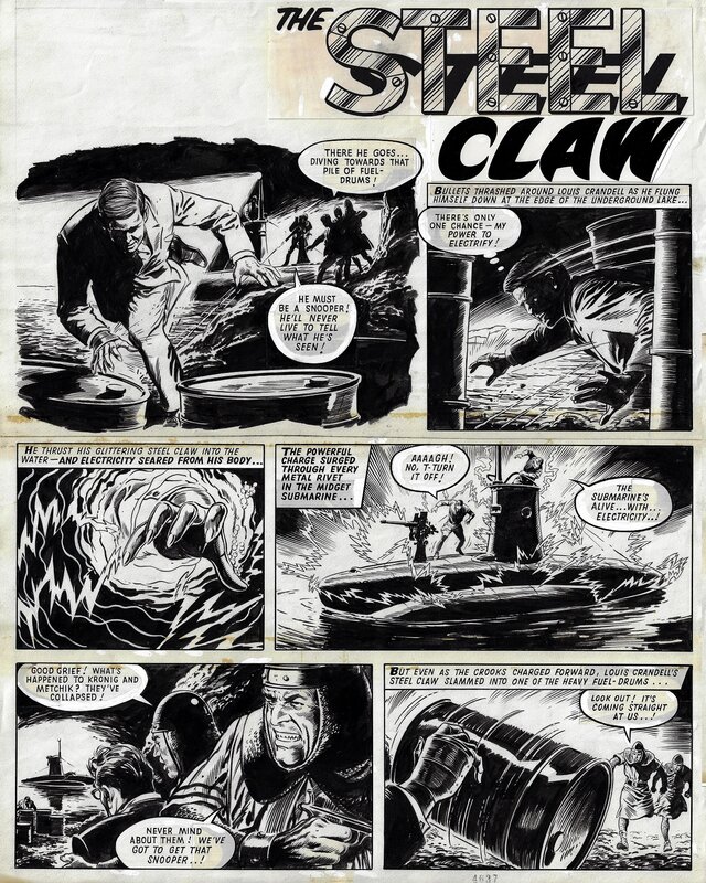 Jesús Blasco, The Steel Claw - episode 7 page 1 - Comic Strip
