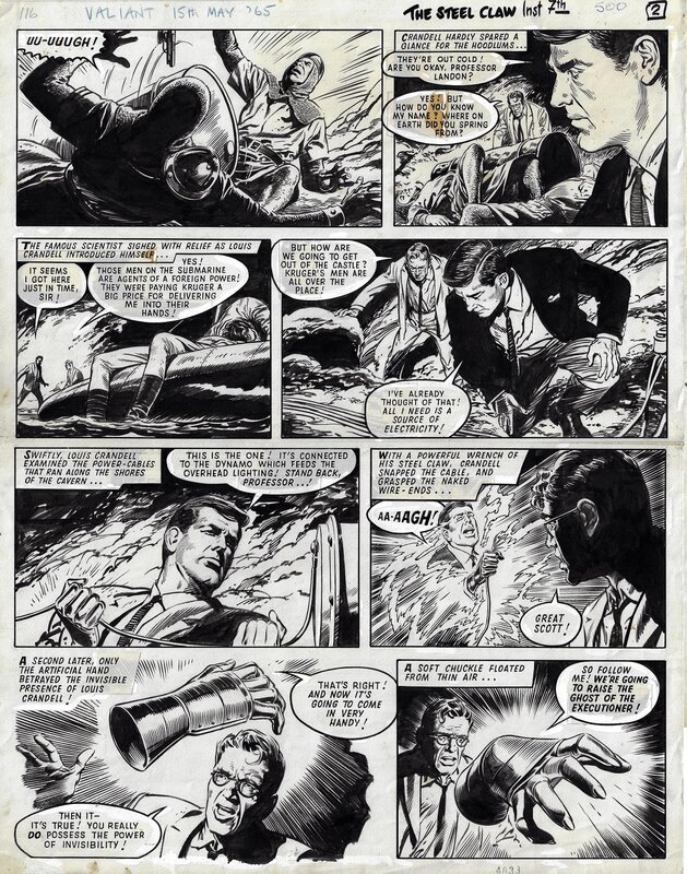 Jesús Blasco, The Steel Claw - episode 7 page 2 - Planche originale