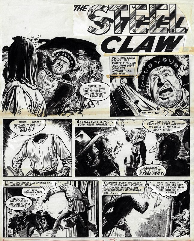 Jesús Blasco, The Steel Claw - episode 9 page 1 - Comic Strip