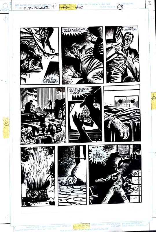 V For Vendetta page par David Lloyd - Planche originale