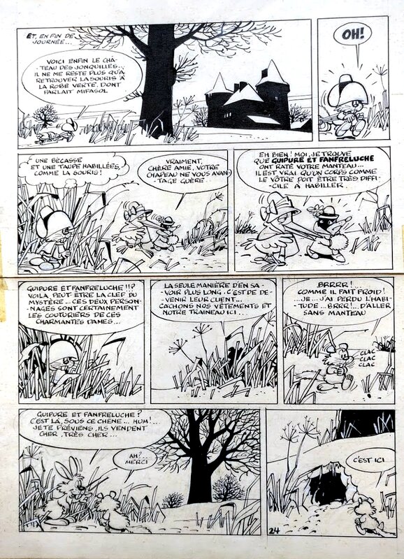 Raymond Macherot, Le retour de Chlorophylle - Planche originale