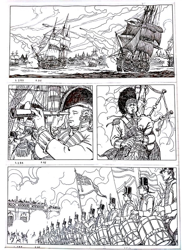 Milo Manara, Hugo Pratt, El Gaucho album page 95 - Comic Strip