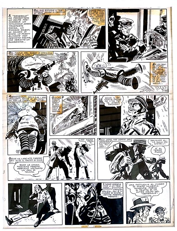 L´ Ombra page par Hugo Pratt, Alberto Ongaro - Planche originale