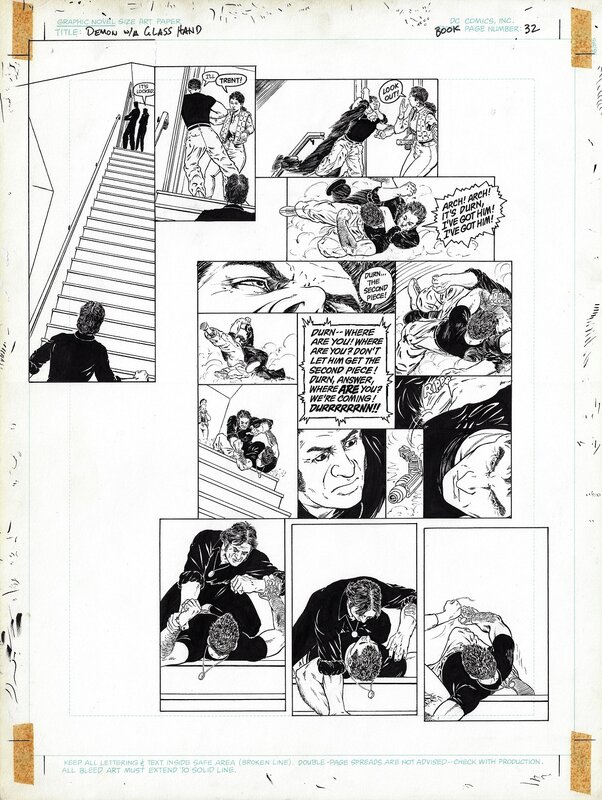 Marshall Rogers, Demon With a Glass Hand  - page 32 - Planche originale