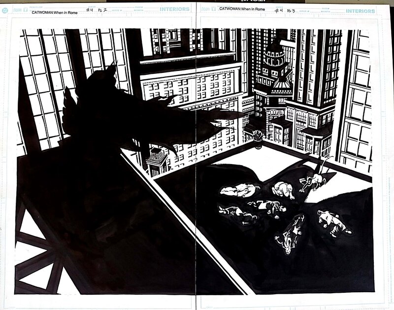 Tim Sale, Catwoman When in Rome DPS - Planche originale