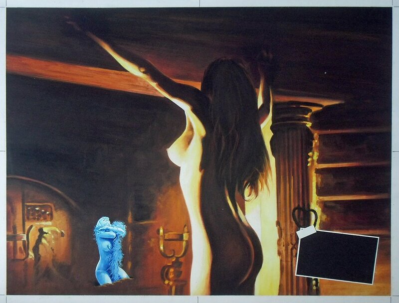 Sam Peffer, Seven Women for Satan (1976) - Original Illustration