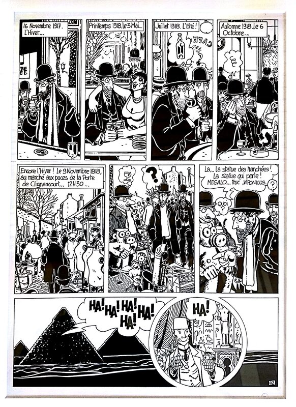 Jacques Tardi, Adele Blanc-Sec page - Comic Strip