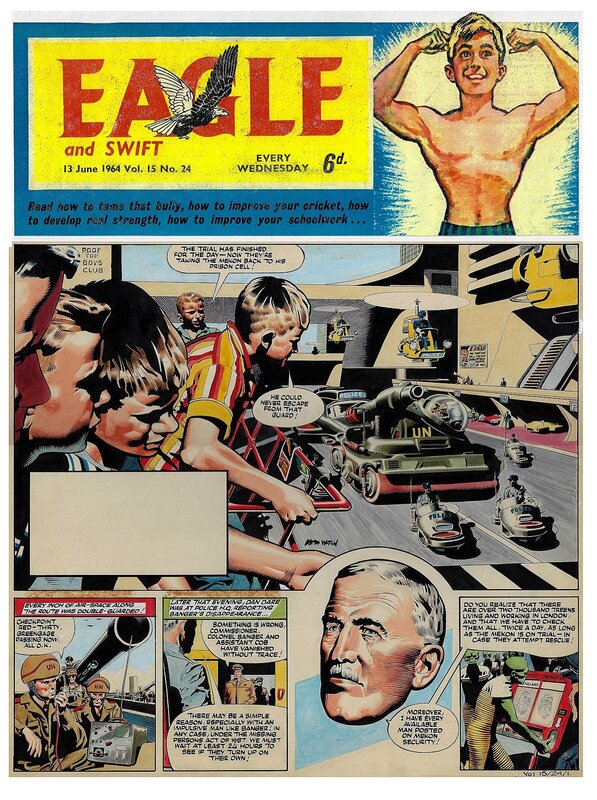 Keith Watson, Dan Dare - All Treens Must Die - Planche originale