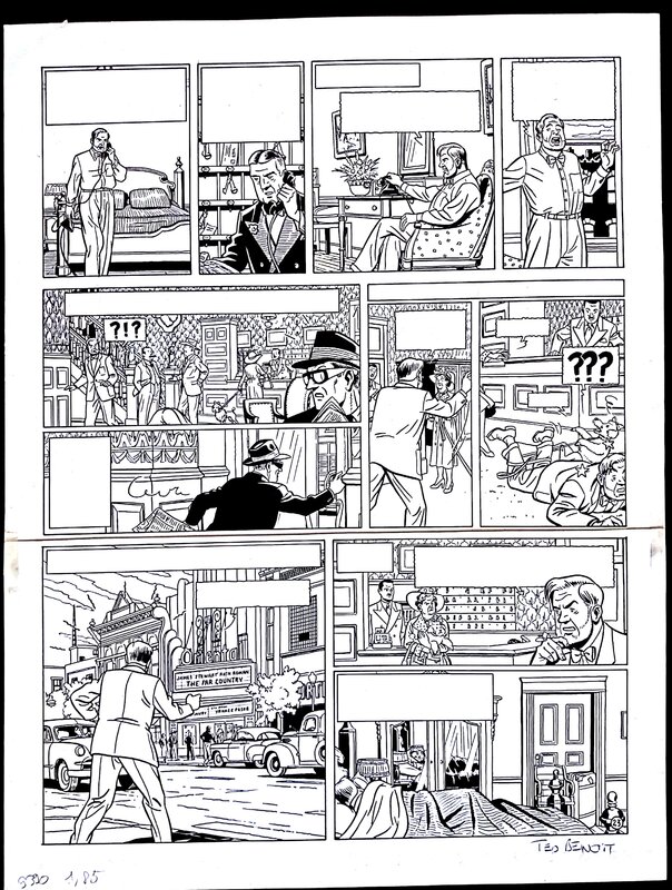 Ted Benoit, Blake and Mortimer page - Planche originale