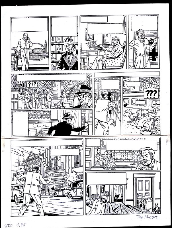 Ted Benoit, Blake and Mortimer page - Comic Strip