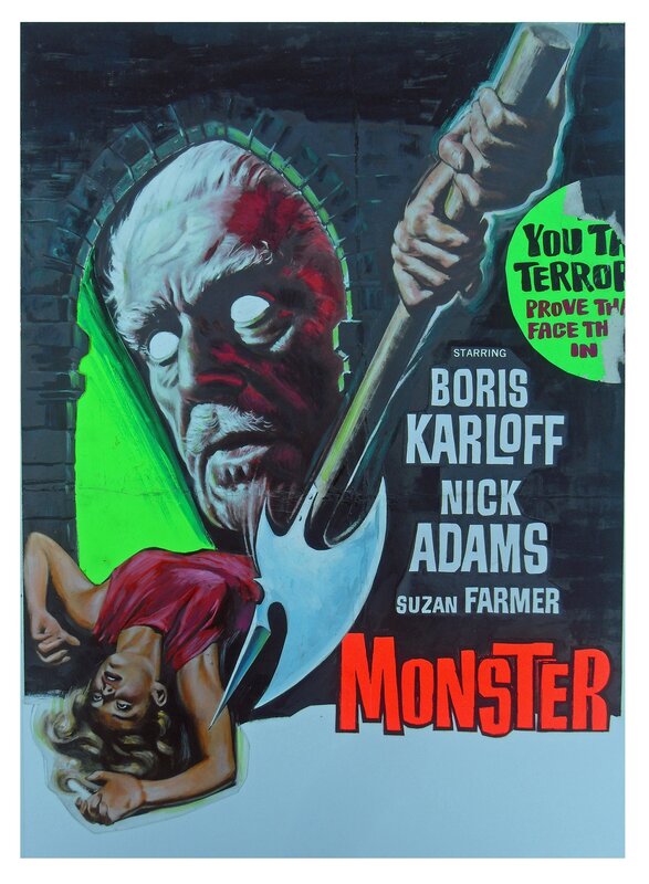 Tom Chantrell, Reynold Brown, Monster of Terror (1966) - Illustration originale