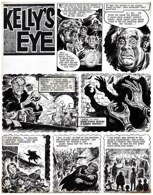 Francisco Solano Lopez, Kelly's Eye - episode 4 page 1 - Comic Strip