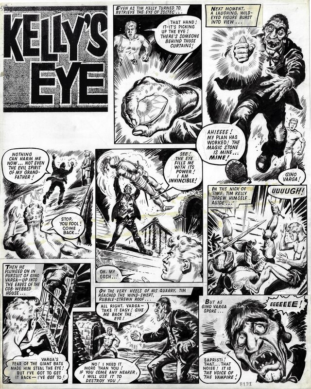 Francisco Solano Lopez, Kelly's Eye - episode 9 page 1 - Planche originale