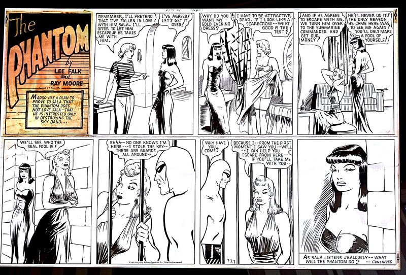 Ray Moore, The Phantom Sunday page 27.07.1941 - Comic Strip