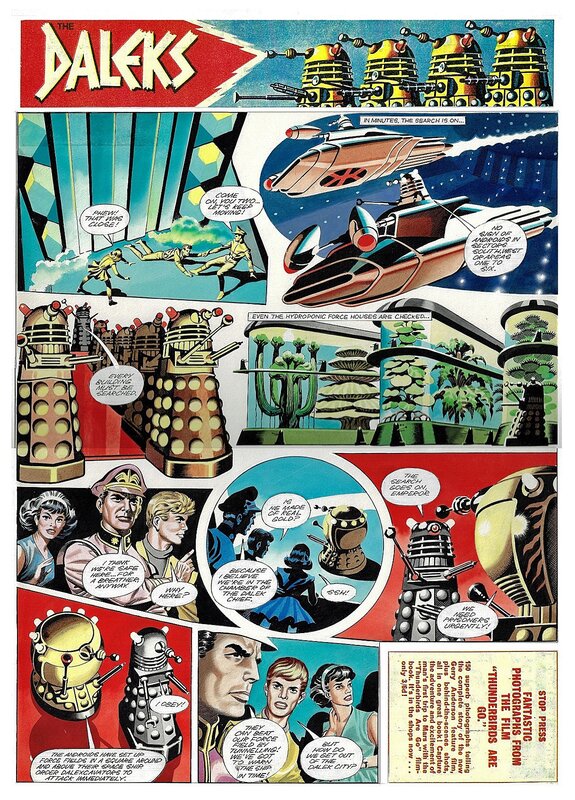Tv@! - The Daleks par Ron Turner - Planche originale
