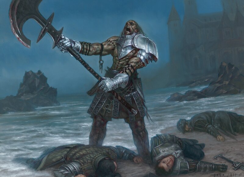 Armored Skaab - MTG par Volkan Baga - Illustration originale