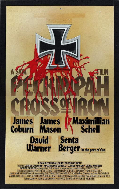 unknown, Cross of Iron (1977) - movie poster painting (prototype) - Original Illustration