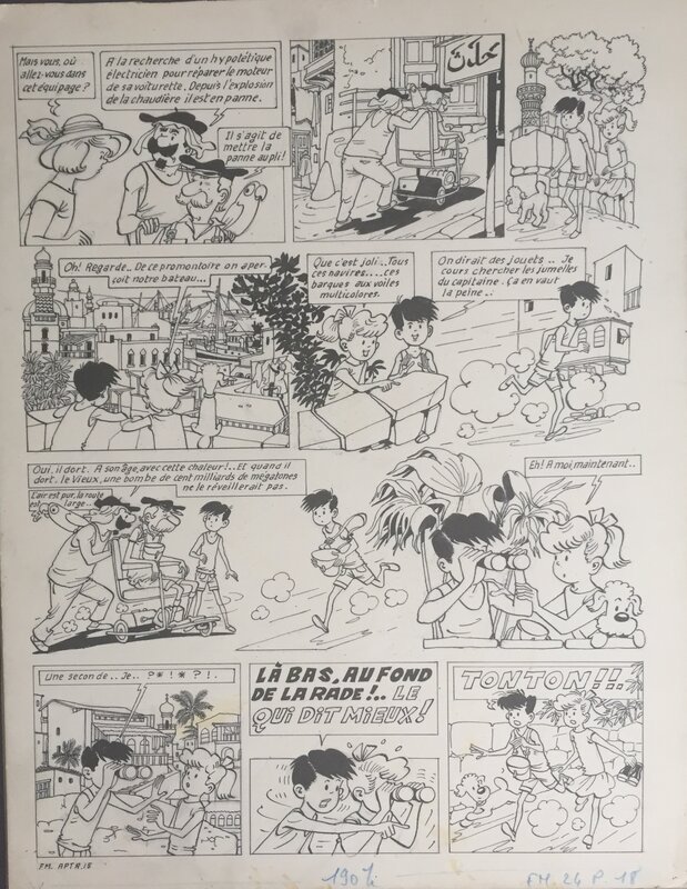 Pat et Moune par François Bel - Planche originale