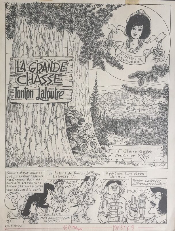 Sidonie Fleurdepois par François Bel - Planche originale