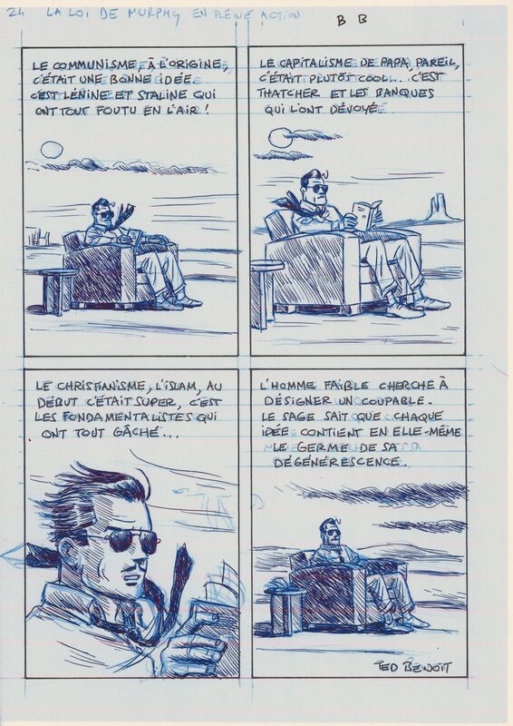 Ted Benoit, La philosophie dans la piscine - Comic Strip