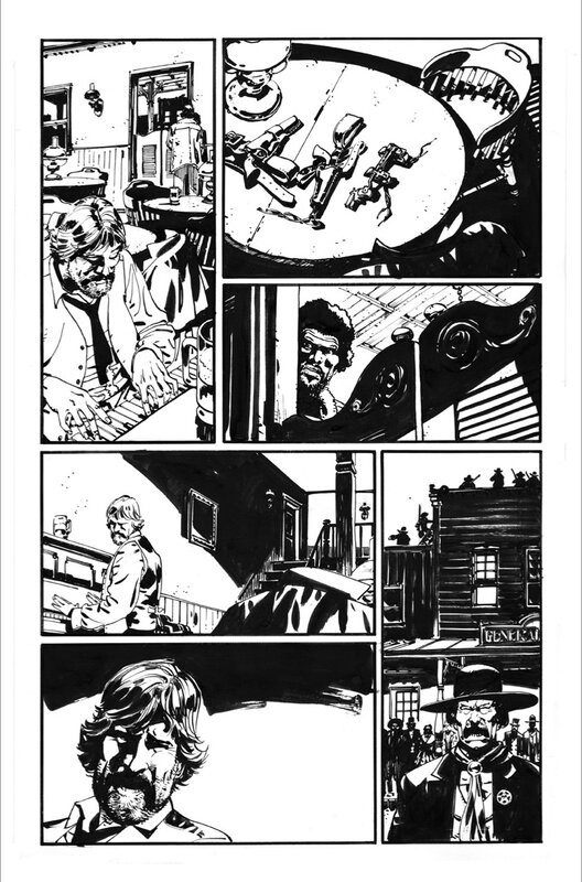 Django #1 page 15 par R.M. Guéra - Planche originale
