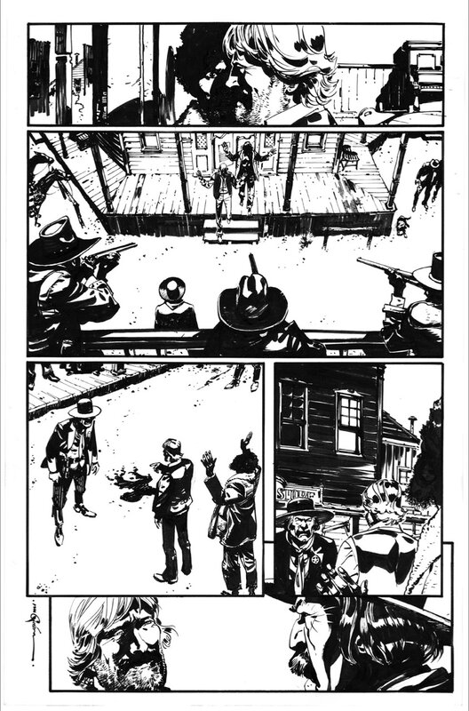 Django #1 page 16 par R.M. Guéra - Planche originale