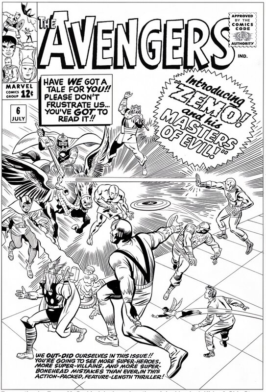 Avengers # 6 cover par Bruce McCorkindale - Couverture originale