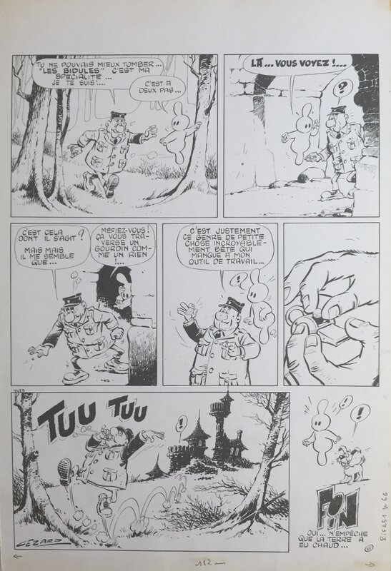 Arthur le fantôme par Cézard - Planche originale