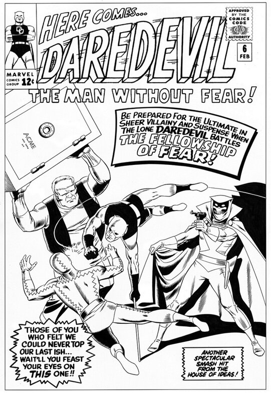 Daredevil # 6 cover by Bruce McCorkindale - Original Cover