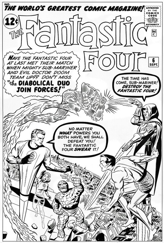 Bruce McCorkindale, Fantastic Four # 6 cover - Couverture originale