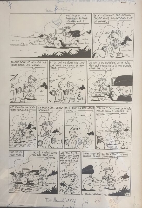 Robert Moreau, Dicky le fantastique - Comic Strip