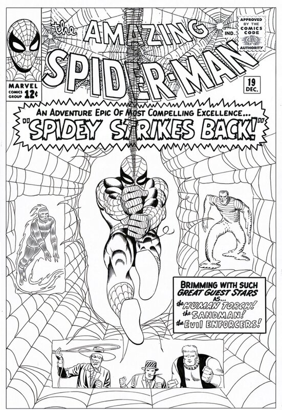 Bruce McCorkindale, Amazing Spider-man # 19 cover - Couverture originale