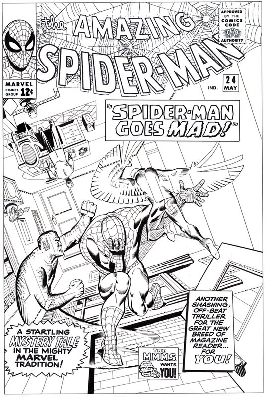 Bruce McCorkindale, Amazing Spider-man # 24 cover - Original Cover